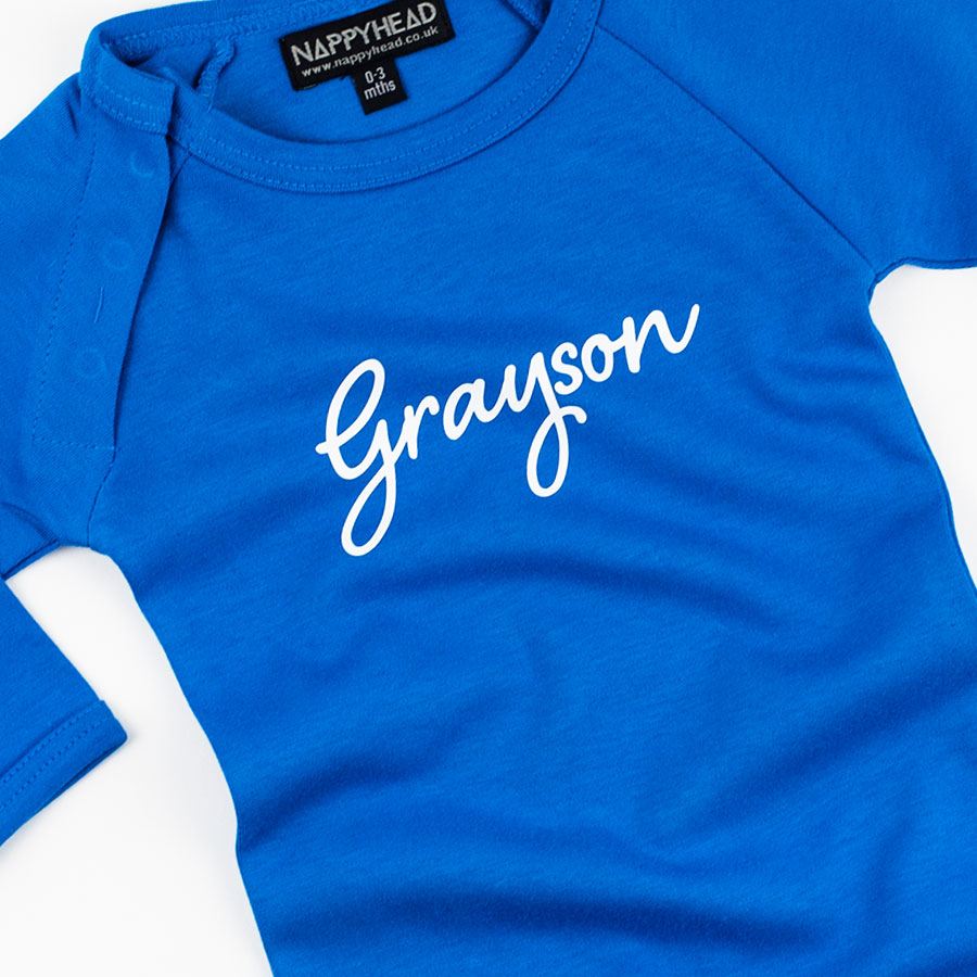 Customisable Johnson Babygrow Name Surname Baby Grow Gift New Born Family Clan