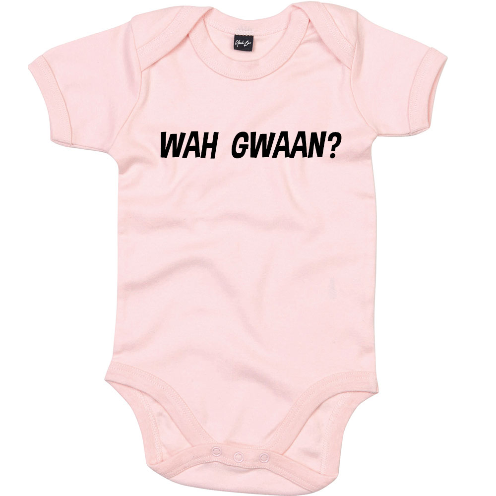 Wah Gwaan Jamaican Baby Grow l Funny Baby Clothes l Nappy Head