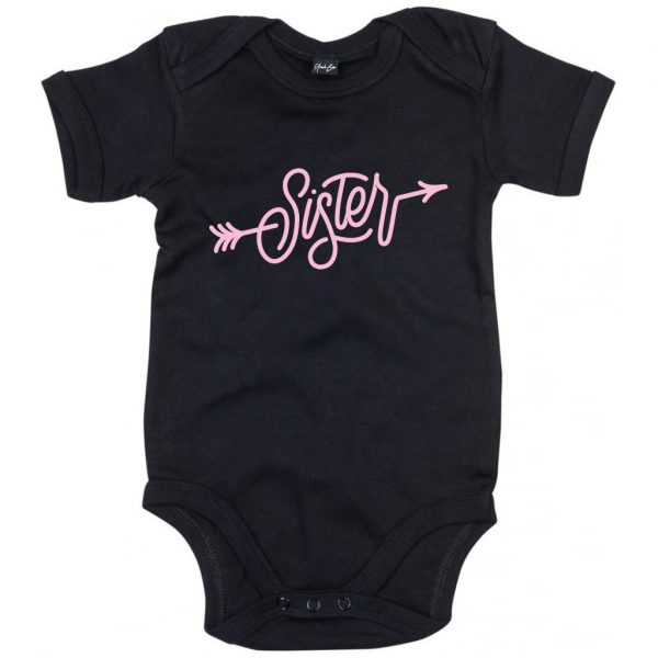 little sister baby grow black and pink