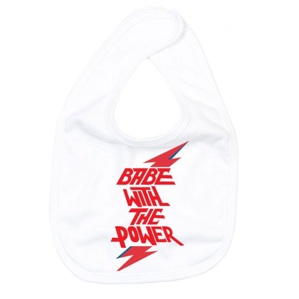 Babe With The Power Cool Baby Bib