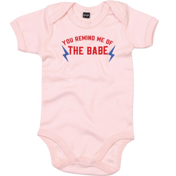 cool you remind me of the babe slogan babygrow